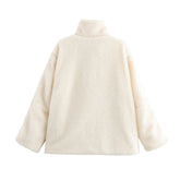 Manteau ample à double fermeture éclair Street